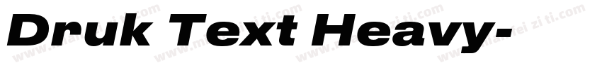 Druk Text Heavy字体转换